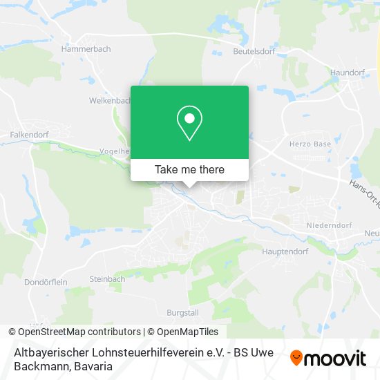 Altbayerischer Lohnsteuerhilfeverein e.V. - BS Uwe Backmann map