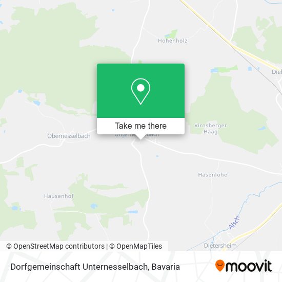 Карта Dorfgemeinschaft Unternesselbach