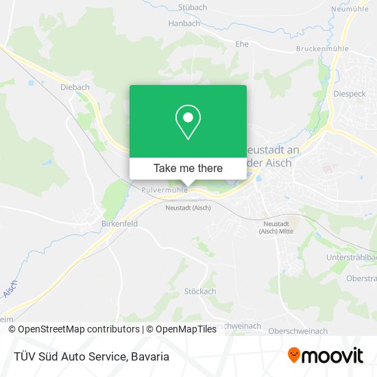 TÜV Süd Auto Service map