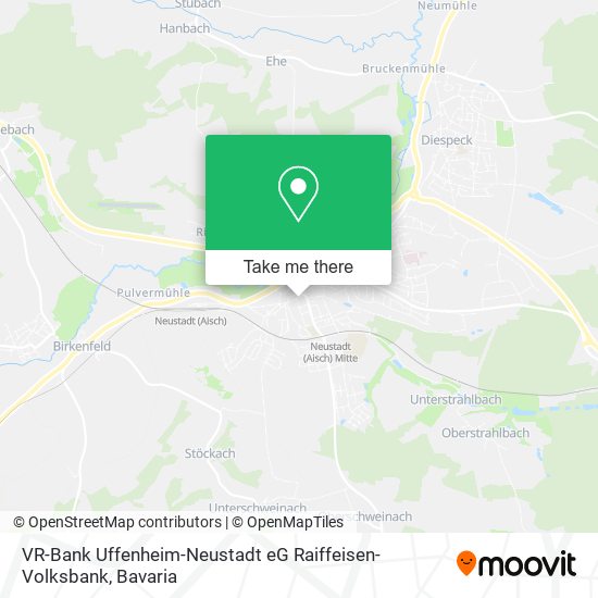 Карта VR-Bank Uffenheim-Neustadt eG Raiffeisen-Volksbank