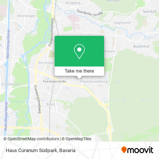 Haus Curanum Südpark map