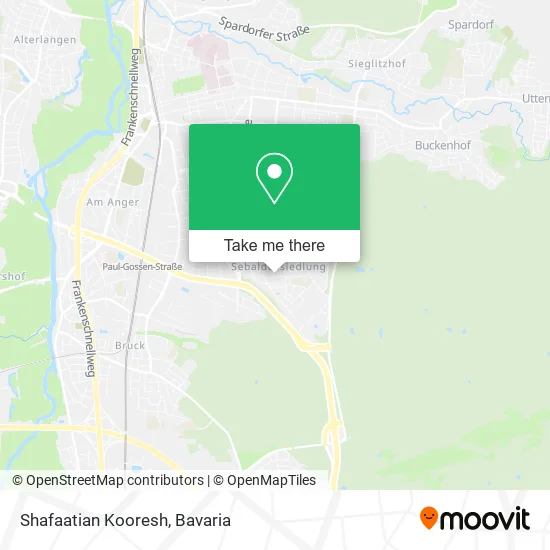 Карта Shafaatian Kooresh