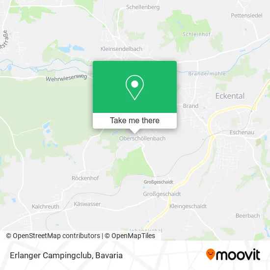 Карта Erlanger Campingclub