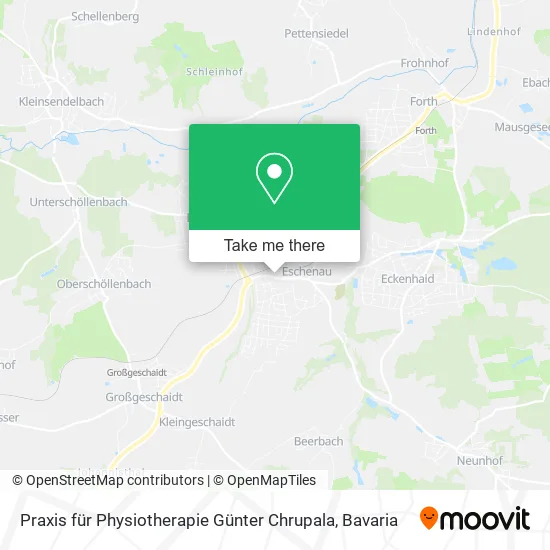 Карта Praxis für Physiotherapie Günter Chrupala