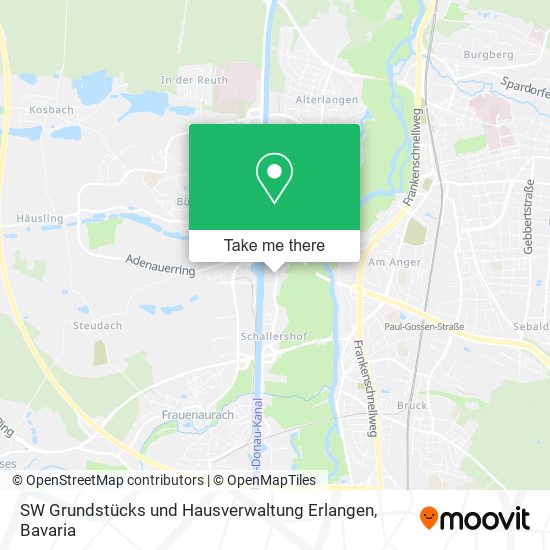 SW Grundstücks und Hausverwaltung Erlangen map