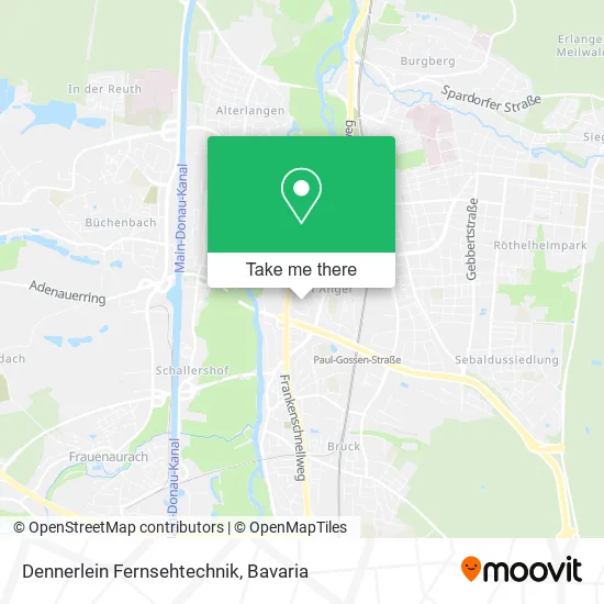 Карта Dennerlein Fernsehtechnik