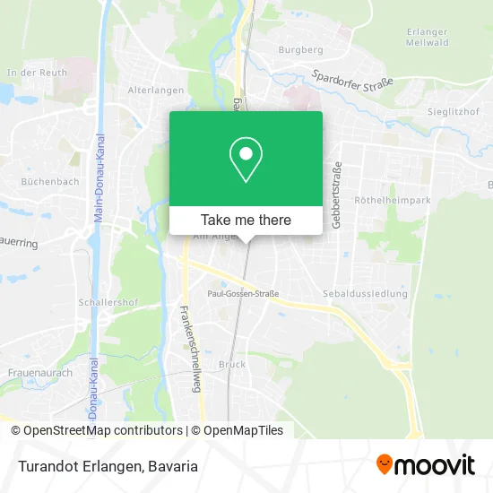 Карта Turandot Erlangen