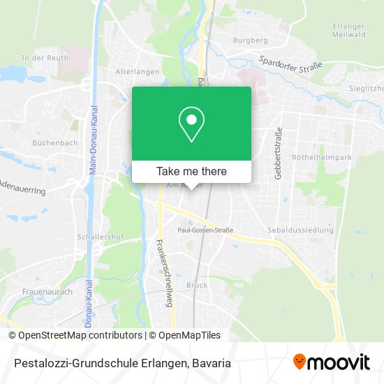 Pestalozzi-Grundschule Erlangen map