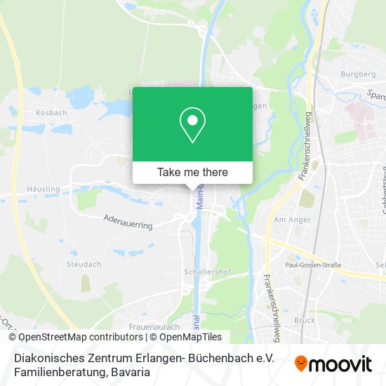 Карта Diakonisches Zentrum Erlangen- Büchenbach e.V. Familienberatung