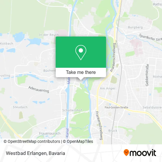 Карта Westbad Erlangen