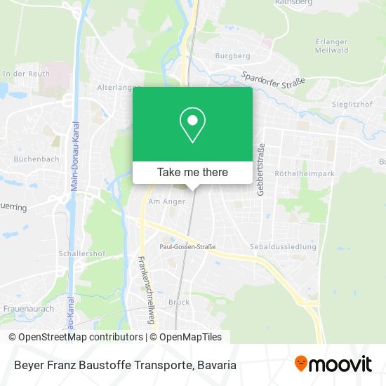 Beyer Franz Baustoffe Transporte map