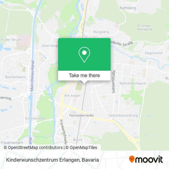 Kinderwunschzentrum Erlangen map