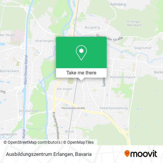 Ausbildungszentrum Erlangen map