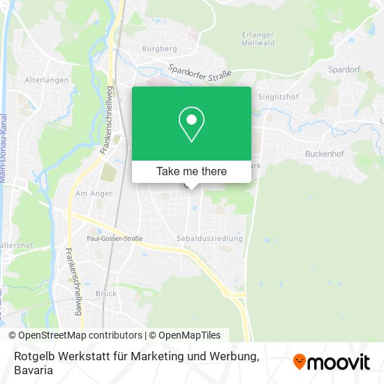 Rotgelb Werkstatt für Marketing und Werbung map