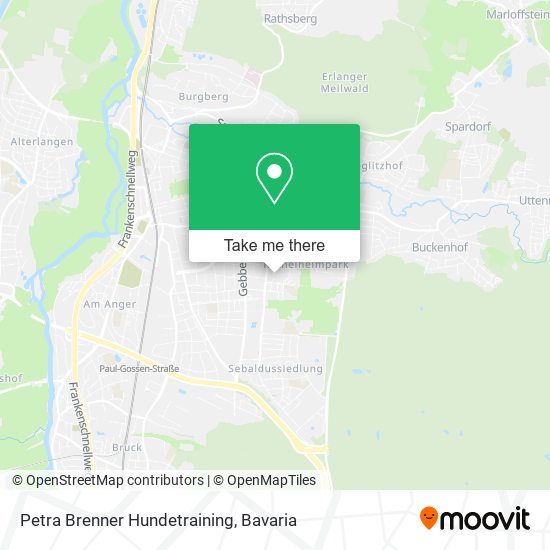 Petra Brenner Hundetraining map