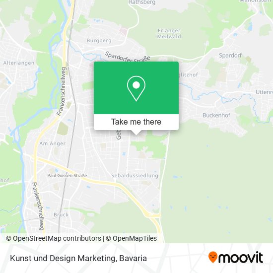 Kunst und Design Marketing map
