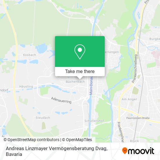 Карта Andreas Linzmayer Vermögensberatung Dvag