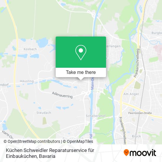 Карта Küchen Schweidler Reparaturservice für Einbauküchen