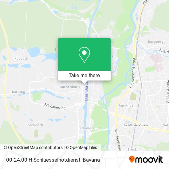 00-24.00 H Schluesselnotdienst map