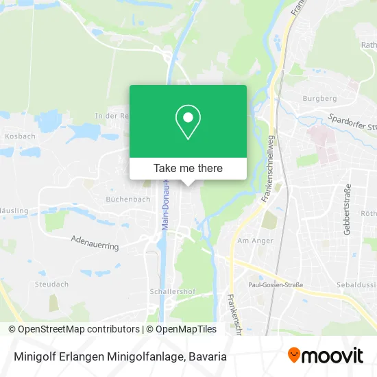 Карта Minigolf Erlangen Minigolfanlage
