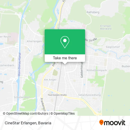 Карта CineStar Erlangen