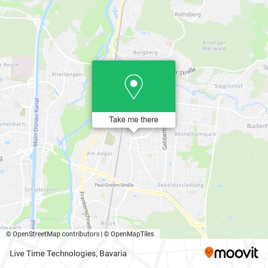 Live Time Technologies map