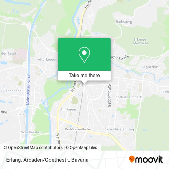 Карта Erlang. Arcaden/Goethestr.