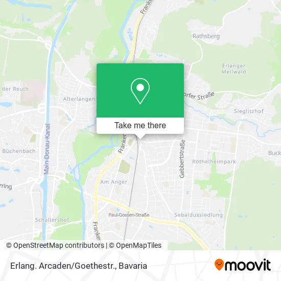 Карта Erlang. Arcaden/Goethestr.