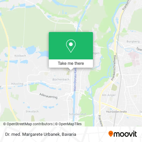 Карта Dr. med. Margarete Urbanek