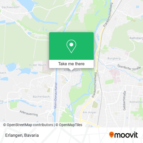 Карта Erlangen