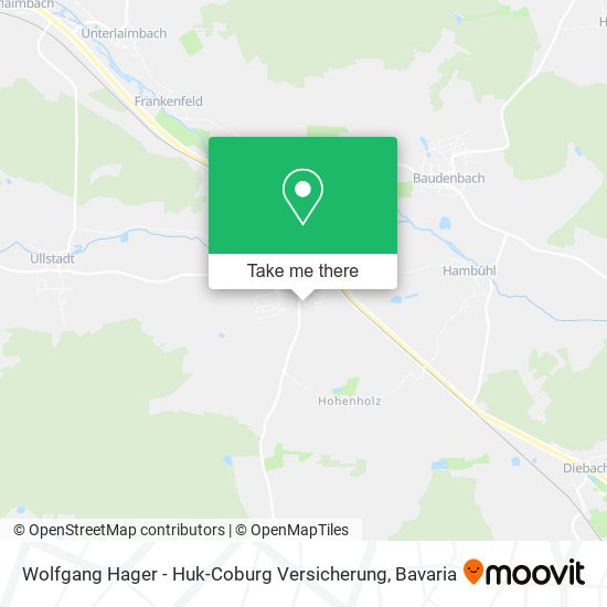 Wolfgang Hager - Huk-Coburg Versicherung map