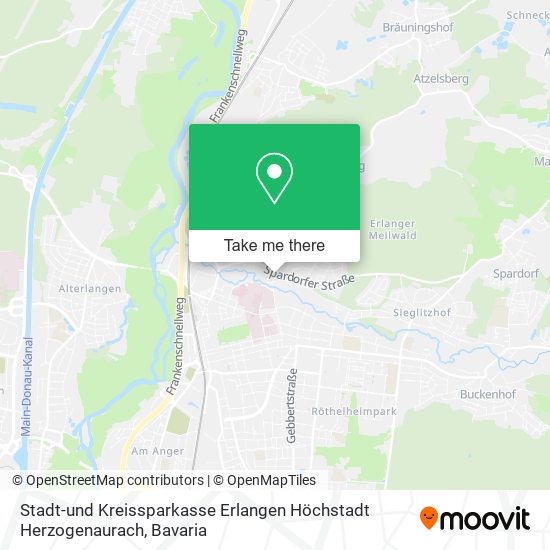 Stadt-und Kreissparkasse Erlangen Höchstadt Herzogenaurach map