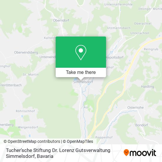 Карта Tucher'sche Stiftung Dr. Lorenz Gutsverwaltung Simmelsdorf