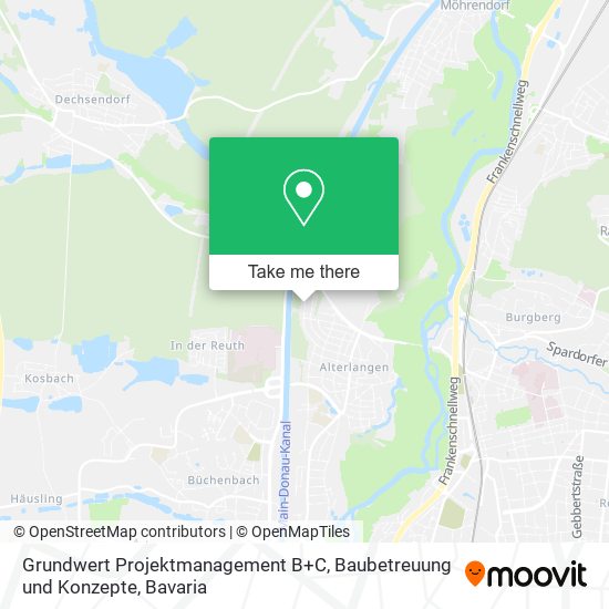 Grundwert Projektmanagement B+C, Baubetreuung und Konzepte map