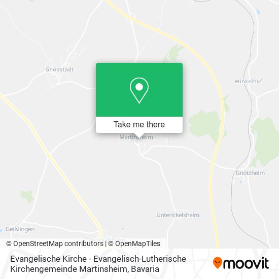 Карта Evangelische Kirche - Evangelisch-Lutherische Kirchengemeinde Martinsheim