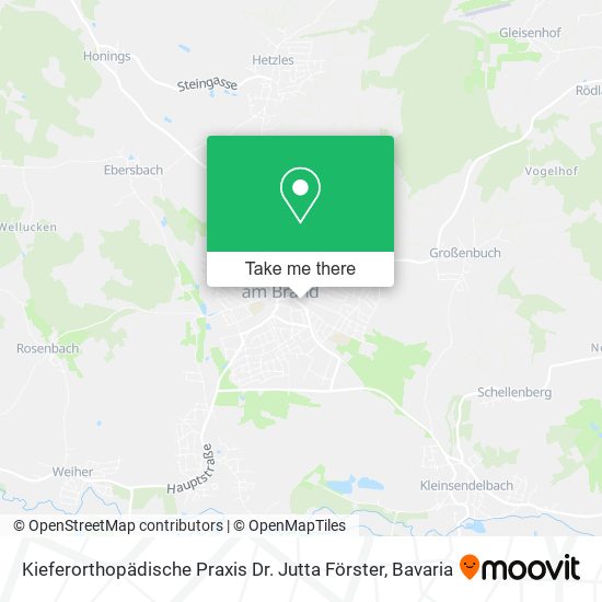 Карта Kieferorthopädische Praxis Dr. Jutta Förster