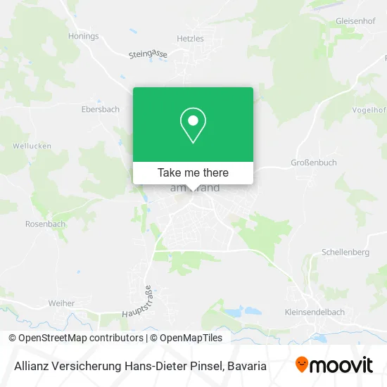 Карта Allianz Versicherung Hans-Dieter Pinsel