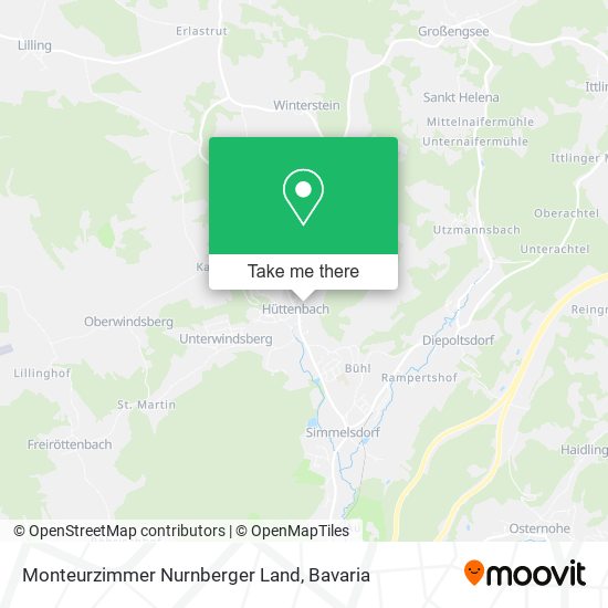 Monteurzimmer Nurnberger Land map