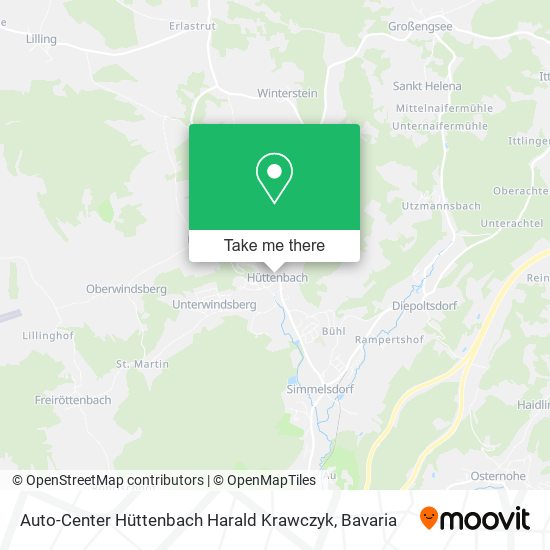 Auto-Center Hüttenbach Harald Krawczyk map