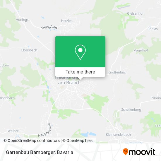 Gartenbau Bamberger map