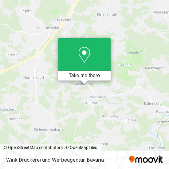 Wink Druckerei und Werbeagentur map