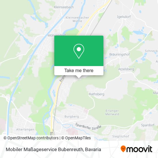 Mobiler Maßageservice Bubenreuth map