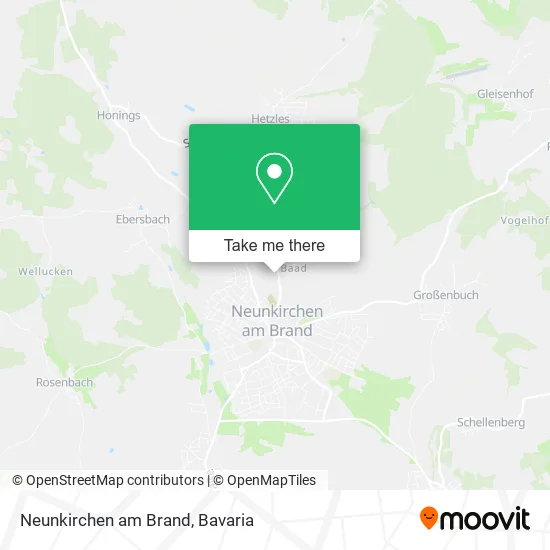 Карта Neunkirchen am Brand