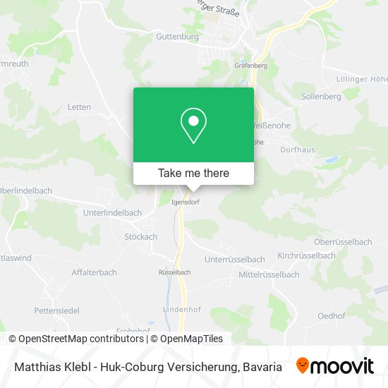 Карта Matthias Klebl - Huk-Coburg Versicherung