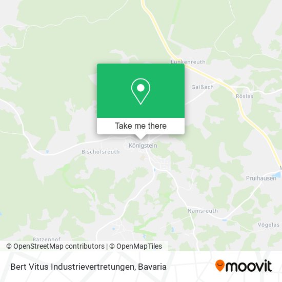 Bert Vitus Industrievertretungen map