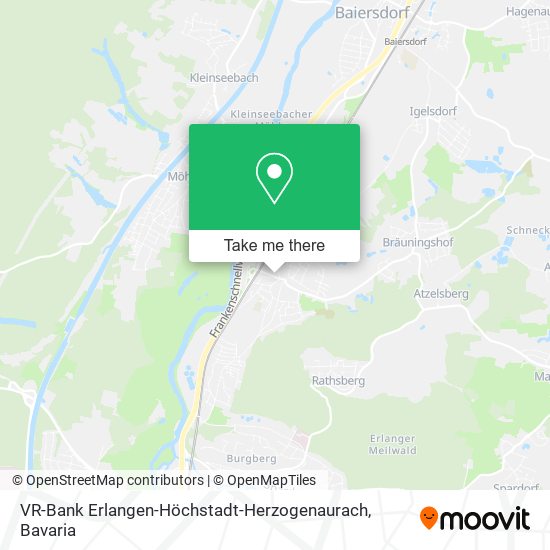 VR-Bank Erlangen-Höchstadt-Herzogenaurach map