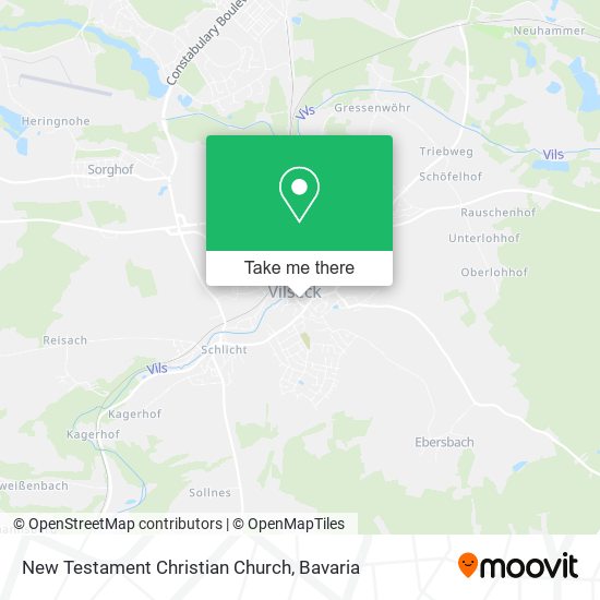 New Testament Christian Church map