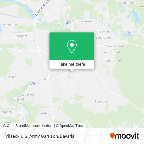 Карта Vilseck U.S. Army Garrison