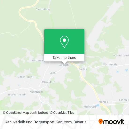 Карта Kanuverleih und Bogensport Kanutom