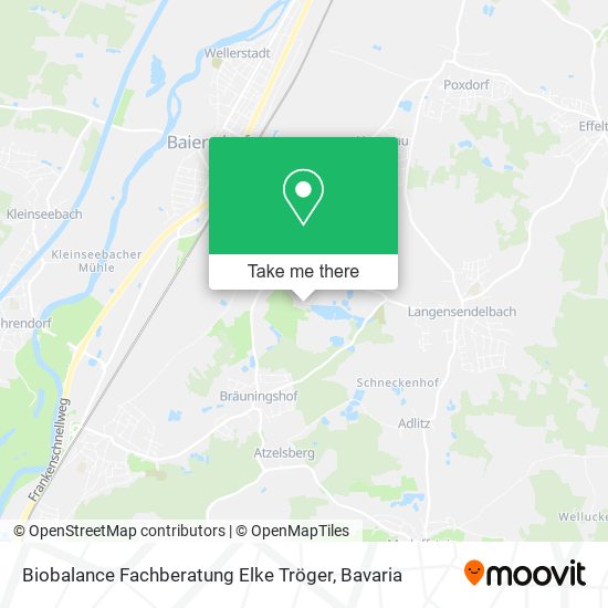 Карта Biobalance Fachberatung Elke Tröger